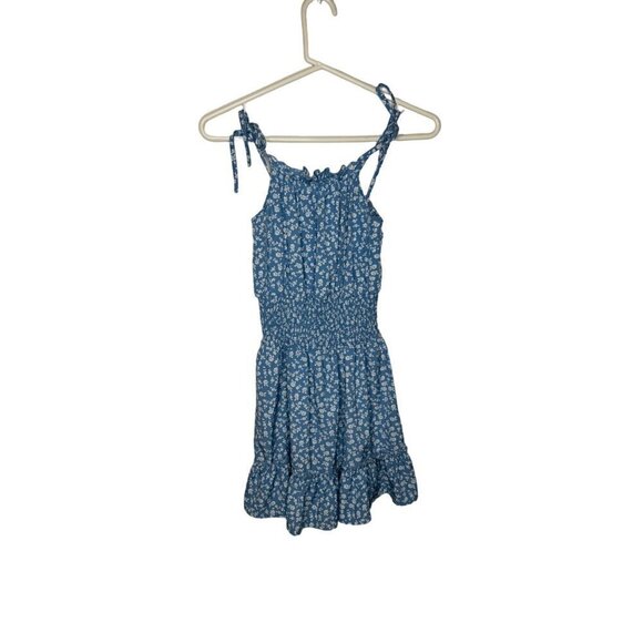 Rowme Floral Sleeveless Mini Dress Light Blue XS - Picture 1 of 4